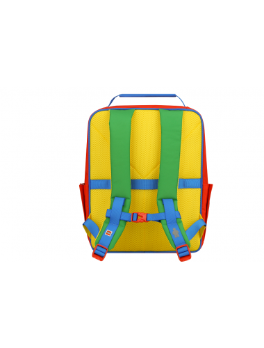LEGO® Bags - 樂高經典中背包-綠黃紅撞色